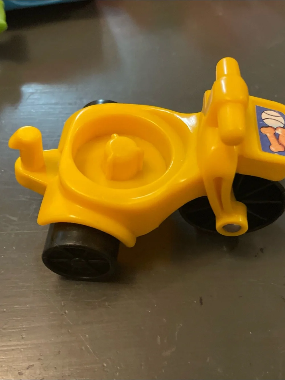 2001 - Fisher Price Little People - Yellow Tricycle - Vintage - GREAT SHAPE!